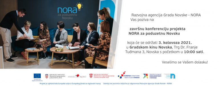 POZIVNICA za zavrsnu konferenciju projekta NORA NOVSKA